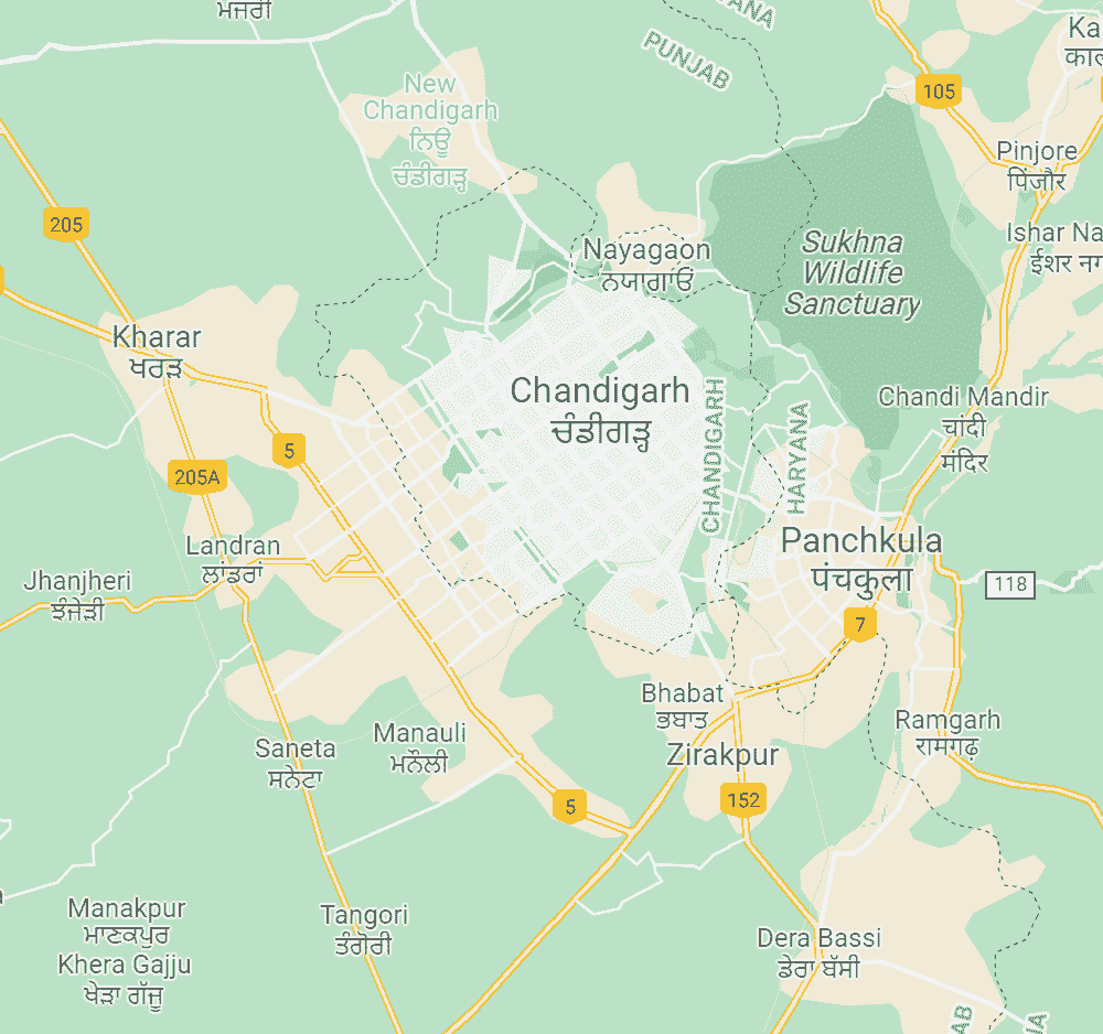 chandigarh map